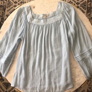 LC Lauren Conrad Square Neck Peasant Top